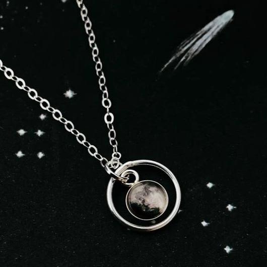 Custom hot sale moon necklace