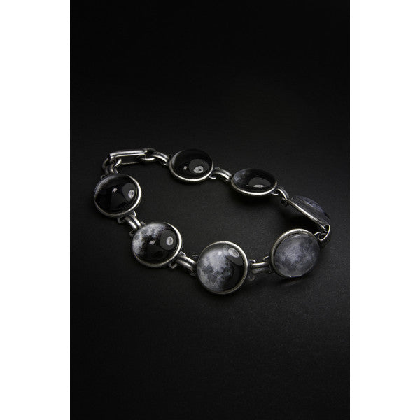 Moon Phase Bracelet - Space Jewelry, Lunar Phases