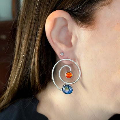 Earth's Orbit Earrings