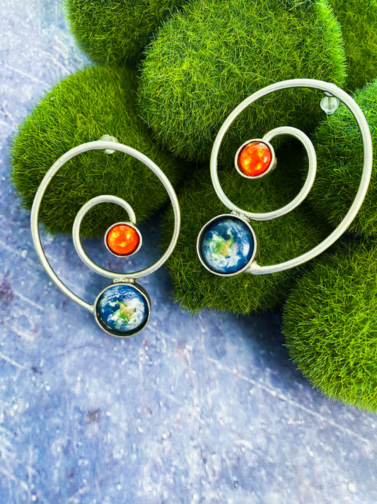 Earth's Orbit Earrings