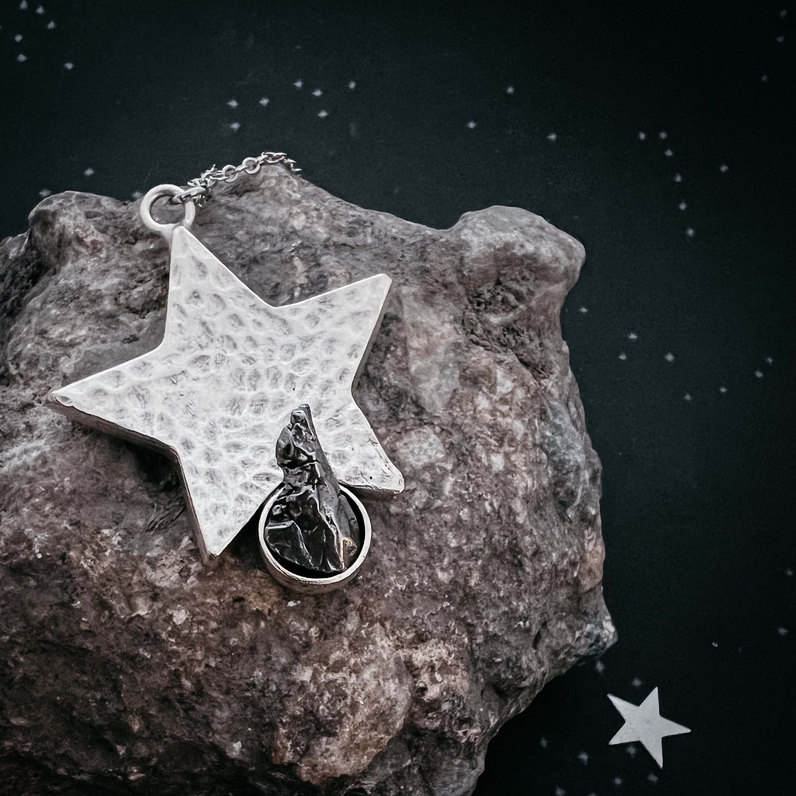 Meteorite hot sale star necklace