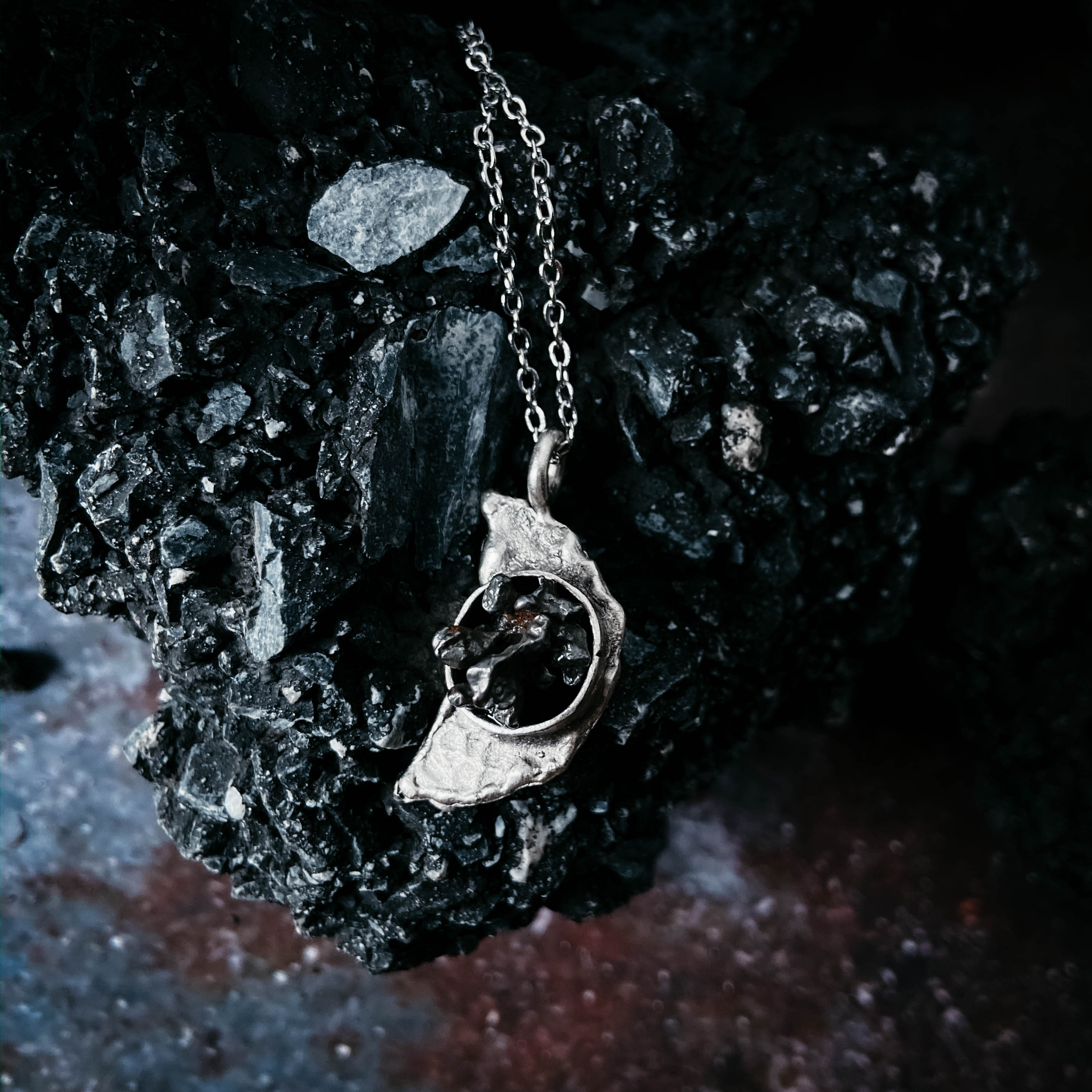 Campo del Cielo Meteorite Pendant, Sterling Silver Necklace – Well Done  Goods, by Cyberoptix