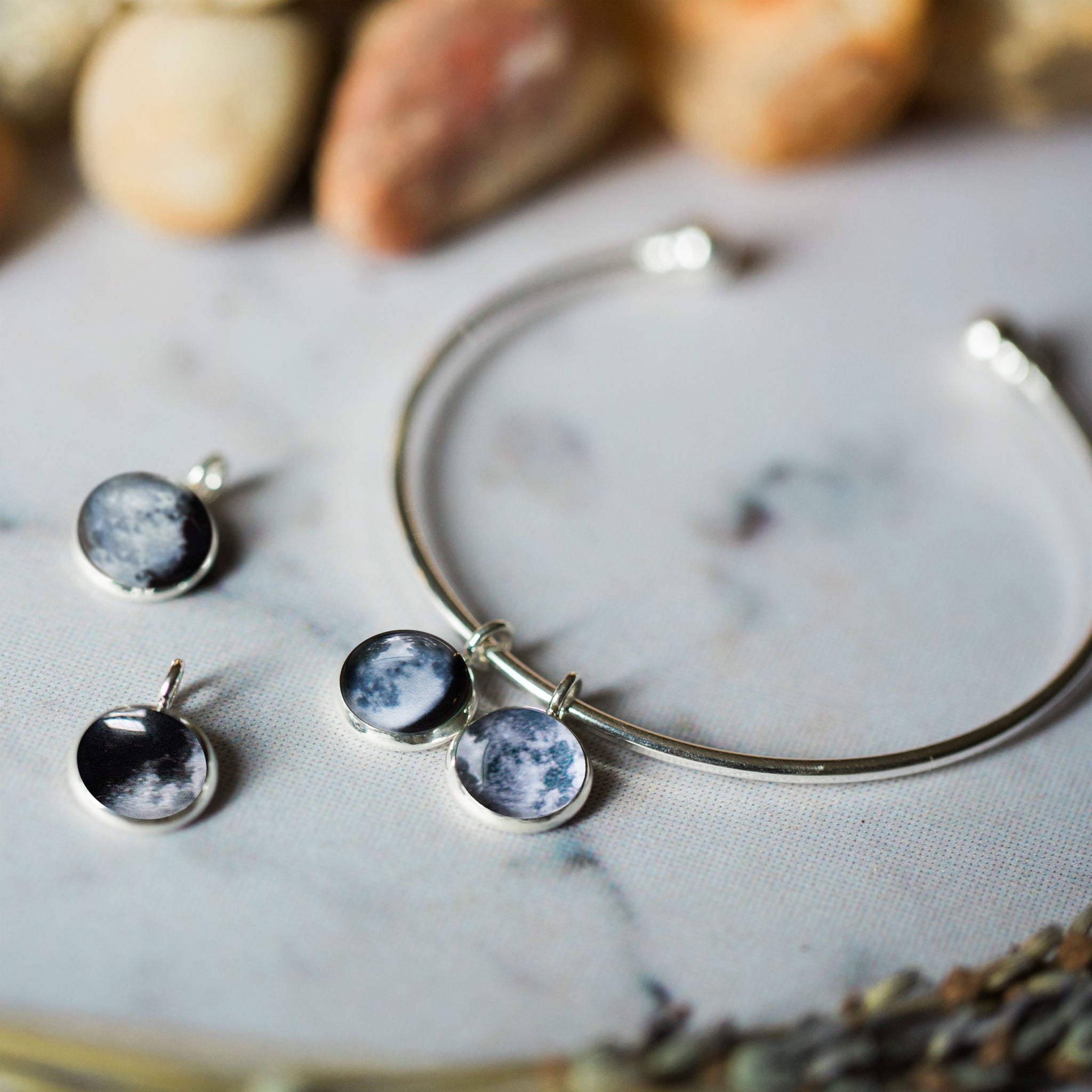 Pave Moon and Star Charm Bracelet – JOY by Corrine Smith